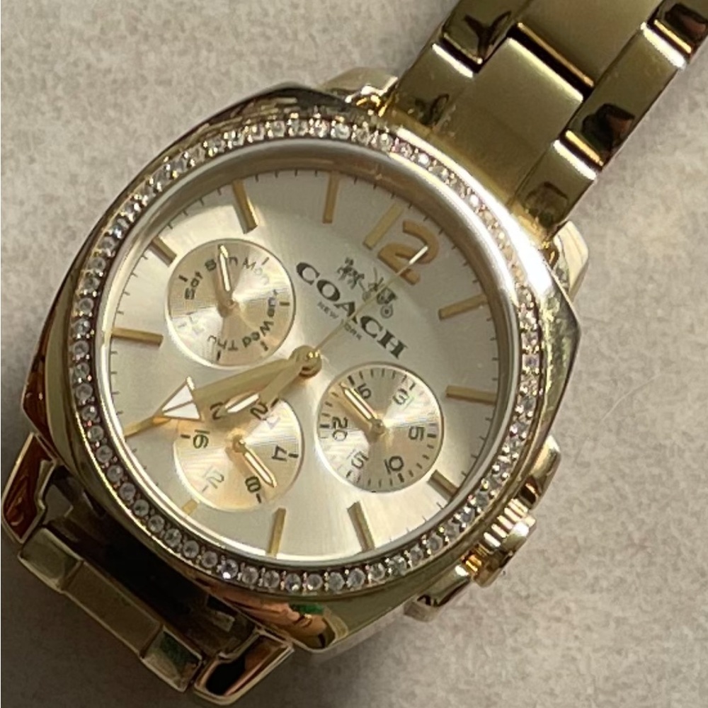 Coach watch gold